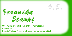 veronika stampf business card